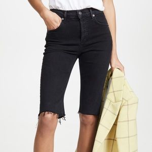 AGOLDE Carrie long length slim shorts